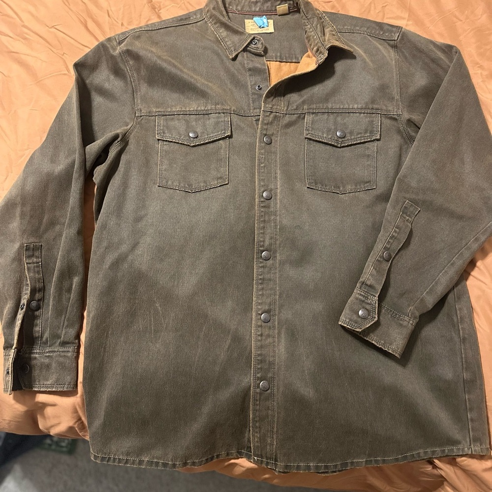 Redhead Ranch | Brown Suede | Button Up Jacket Shirt  | Size XL